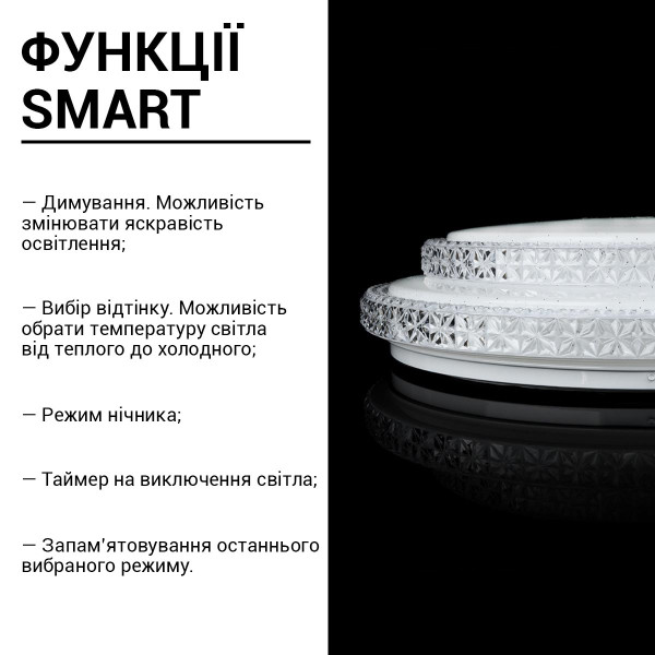 Накладной светильник Biom SMART 220V 80W 3000-6000K 6400Lm IP20 Звёздное небо (SML-R22-80/2), 100020919