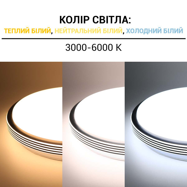 Накладной светильник Biom SMART 220V 50W 3000-6000K 3800Lm IP20 Матовый (Frosted) (SML-R40-50/2), 100022926