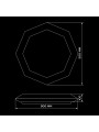 Потолочный светильник Biom SMART 230V 70W RGB+3000-6000K IP20 с д/у (SML-R44-70-RGB), 100023956