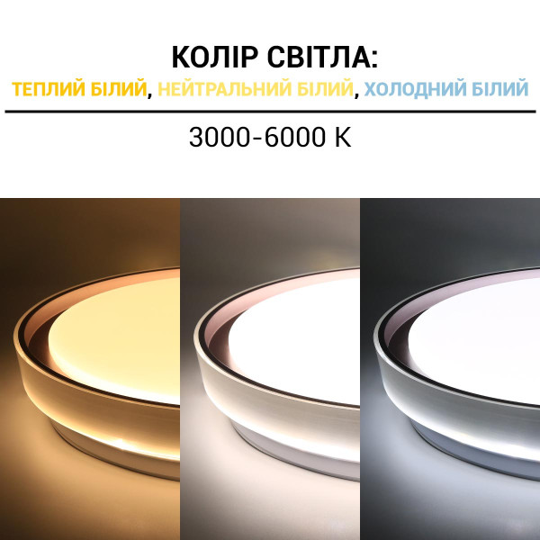 Светильник светодиодный Biom SMART 230V 80W 3000-6000K IP20 с д/у (SML-R48-80/2), 100024185