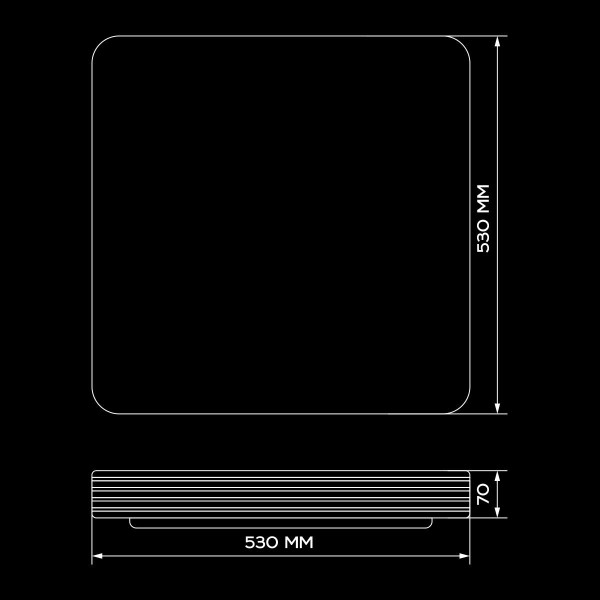 Накладной светильник Biom SMART 220V 90W 3000-6000K 7200Lm IP20 Звёздное небо (SML-S01-90/2), 100020585
