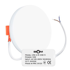 Встраиваемый светильник Biom UNI-2 220V 12W 5000K 1200Lm IP20 Матовый (Frosted) (UNI-2-R12W-5)