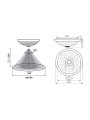 Потолочный светильник KANLUX Fogler DL-240O (18120), 100013303