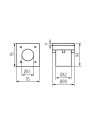 Грунтовой уличный светильник KANLUX GORDO N 1W CW-L-SR (18192), 100024889