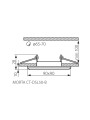 Точковий світильник KANLUX Morta CT-DSL50-B (18510) , 100012920