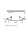Точечный светильник KANLUX Gwen CT-DTL50-B (18530), 100012989