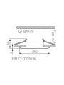 Точечный светильник KANLUX Evit CT-DTL50-AL (18560), 100012972