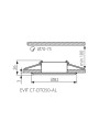 Точковий світильник KANLUX Evit CT-DTO50-AL (18561) , 100012973