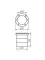 Уличный светильник KANLUX TURRO LED 3X15W-NW (18983), 100024951