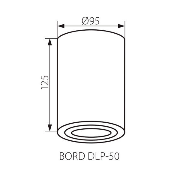 Точечный светильник KANLUX Bord DLP-50-W (22551), 100012949