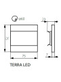 Настенный светильник KANLUX Terra LED CW (23104), 100013137