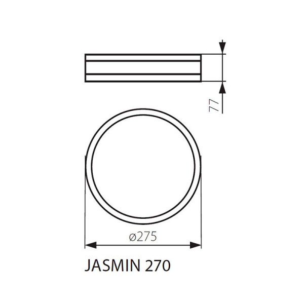 Потолочный светильник KANLUX Jasmin 270-WE (23120), 100013295