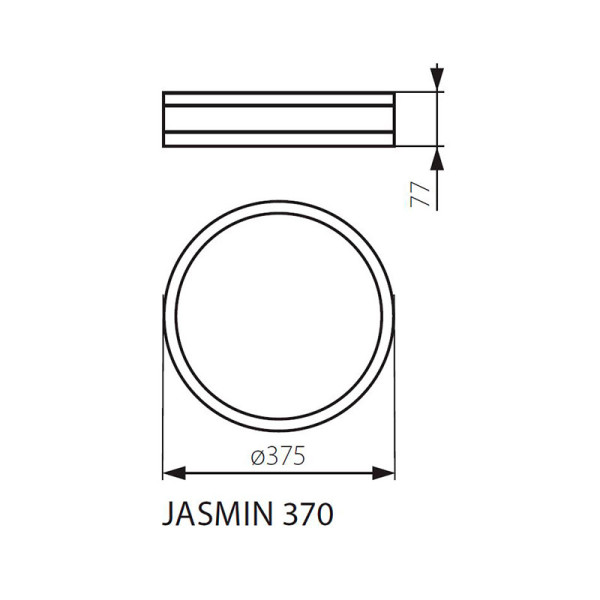 Потолочный светильник KANLUX Jasmin 370-W (23124), 100013294