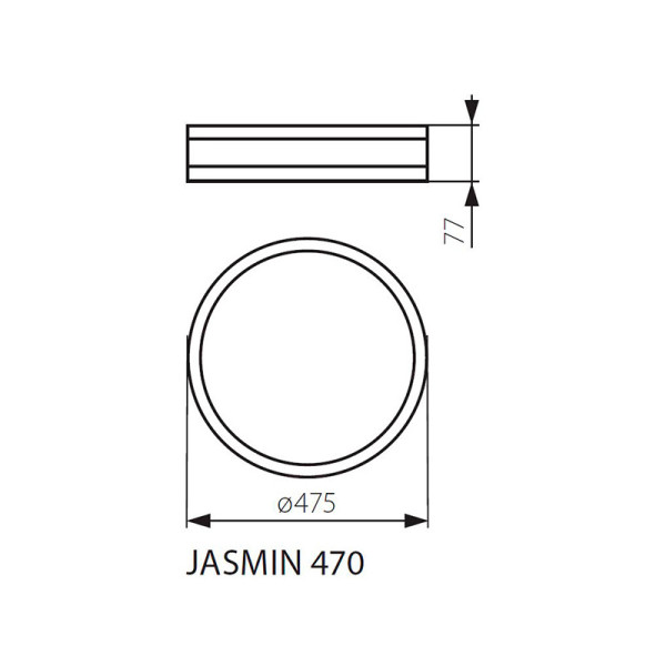 Стельовий світильник KANLUX Jasmin 470-W (23125) , 100013291