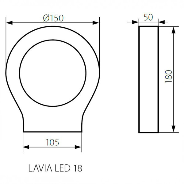 Декоративный уличный светильникKANLUX Lavia LED 18 (23560), 100013401