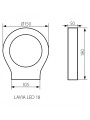 Декоративный уличный светильникKANLUX Lavia LED 18 (23560), 100013401