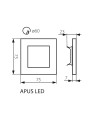 Настенный светильник KANLUX Apus LED AC-CW (23801), 100013103