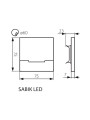Настінний світильник KANLUX Sabik LED AC-WW (23802) , 100013124