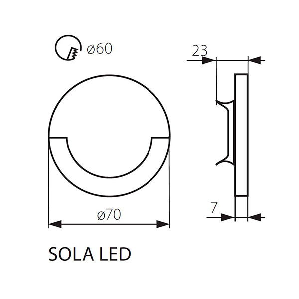 Настенный светильник KANLUX Sola LED AC-WW (23804), 100013132