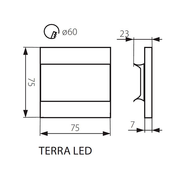 Настінний світильник KANLUX Terra LED AC-WW (23806) , 100013136