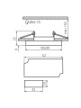 Точечный светильник KANLUX Soren L-GN (24415), 100012808