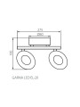 Спот KANLUX Garna LED EL-2O (24421), 100012742