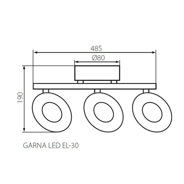 Спот KANLUX Garna LED EL-3O (24422), 100012741
