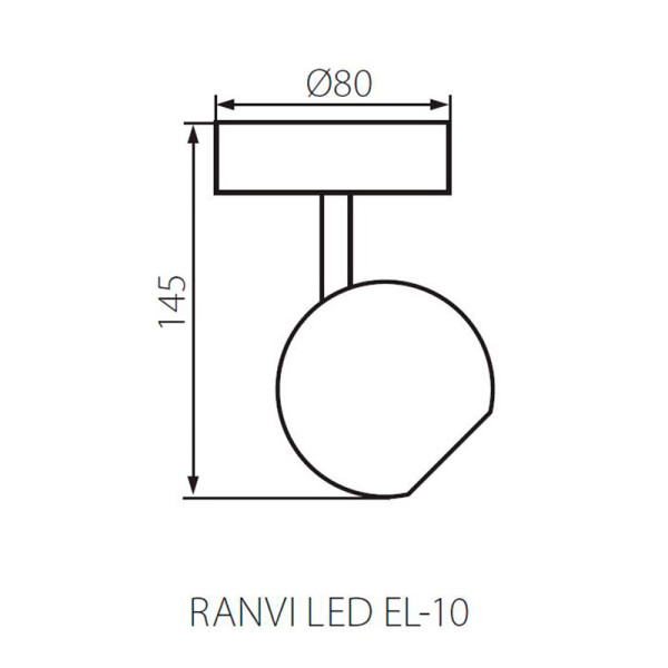 Спот KANLUX Ranvi LED EL-1O (24430), 100012734