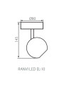 Спот KANLUX Ranvi LED EL-1O (24430), 100012734