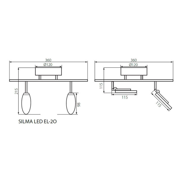 Спот KANLUX Silma LED EL-2O (24441), 100012732
