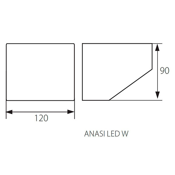Настенный светильник KANLUX Anasi LED W (24480), 100013102