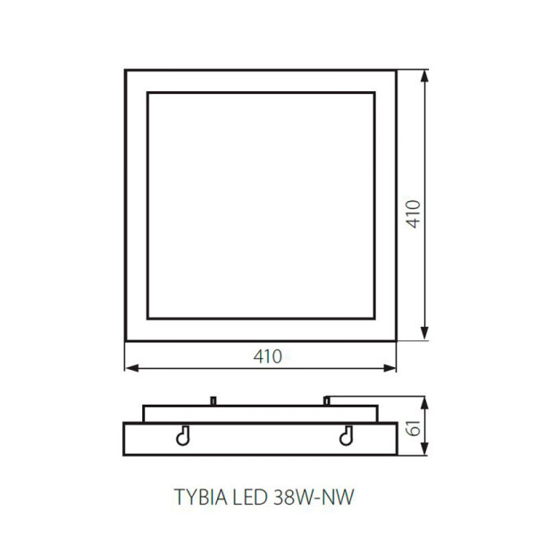 Потолочный светильник KANLUX Tybia LED 38W-NW (24640), 100013244