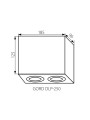 Точечный светильник KANLUX Gord DLP 250-W (25473), 100012984