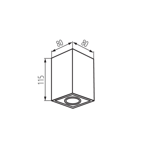 Точечный светильник KANLUX GORD XS DLP-50-B (25476), 100024892