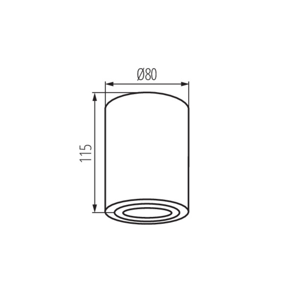 Точечный светильник KANLUX BORD XS DLP-50-W (25479), 100024894