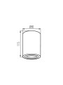 Точечный светильник KANLUX BORD XS DLP-50-W (25479), 100024894