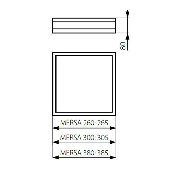 Потолочный светильник KANLUX Mersa 300-W/M (25675), 100013338