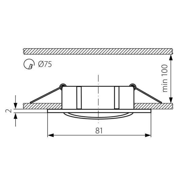 Точечный светильник KANLUX Navi CTX-DT10-B (25991), 100012857