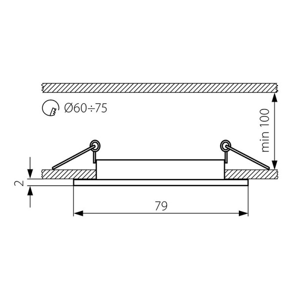 Точечный светильник KANLUX Vidi CTC-5514-B (25995), 100012761