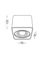 Точечный светильник KANLUX Toleo DTL50-AL (26115), 100012790