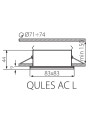 Точечный светильник KANLUX Qules AC O-W (26303), 100012880