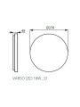 Потолочный светильник KANLUX Varso LED 18W-NW-O (26441), 100013247