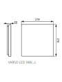 Потолочный светильник KANLUX Varso LED 18W-NW-L (26443), 100013246
