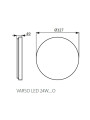 Потолочный светильник KANLUX Varso LED 24W-WW-O (26444), 100013254