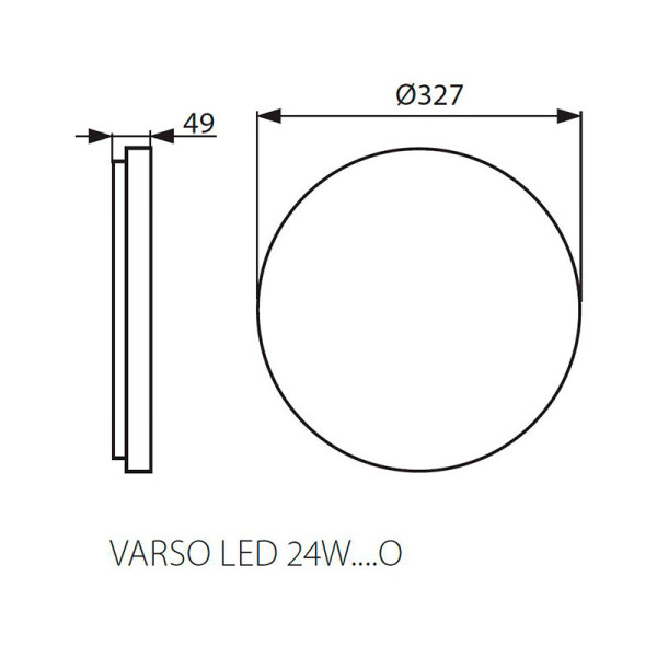 Потолочный светильник KANLUX Varso LED 24W-NW-O (26445), 100013252