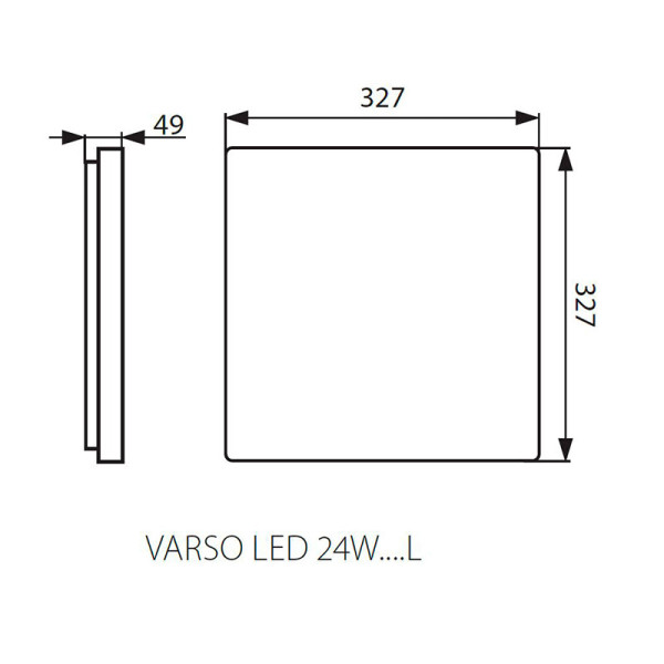 Потолочный светильник KANLUX Varso LED 24W-NW-L (26447), 100013251