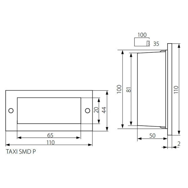 Вуличний світильник KANLUX Taxi SMD P C/M-NW (26463) , 100013387