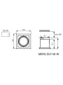 Точечный светильник KANLUX Meril DLP-50-W (26480), 100012913