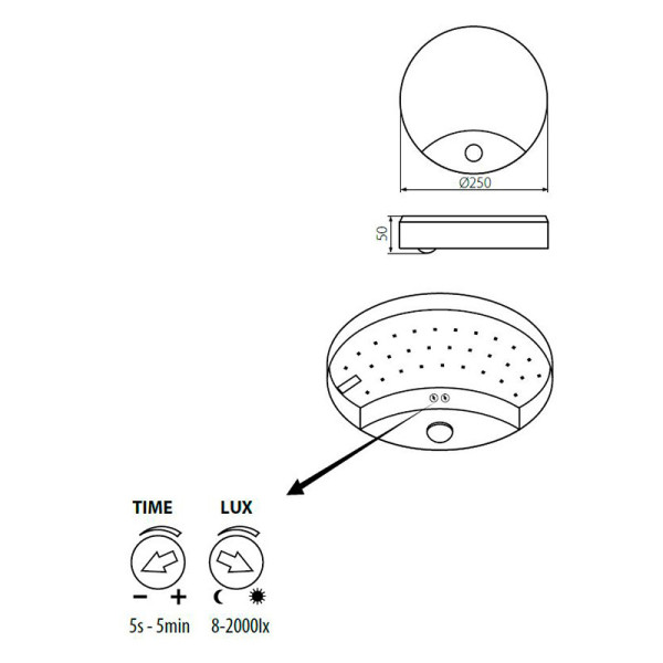 Стельовий світильник KANLUX Sanso LED 15W-NW-SE (26520) , 100013222