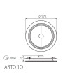 Точечный светильник KANLUX Arto 1O-W (26612), 100013071